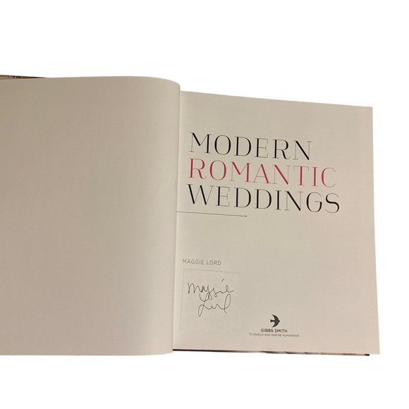 Autographed Modern Romantic Weddings Maggie Lord Planning Guide Bride Inspo Book - Picture 6 of 11